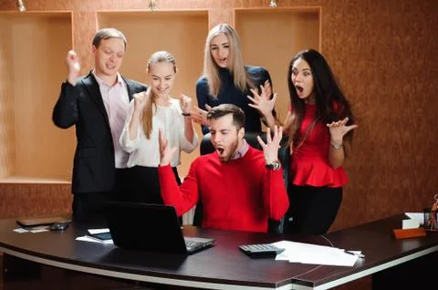 Business in office. Team Stack Hands Support Concept Stock Photos