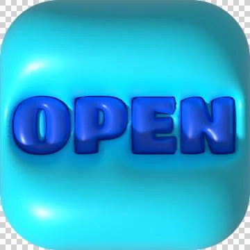 Business opening hours icon e-commerce illustration 3d Stock Illustration