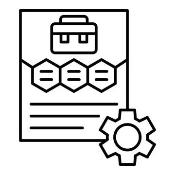 Business Optimization Line Icon Stock Illustration