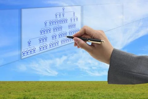 Business organization chart Stock Photos