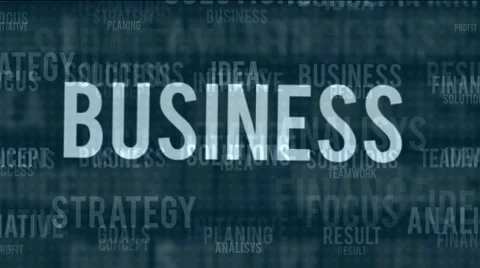 Business oriented words Stock Footage 59854747
