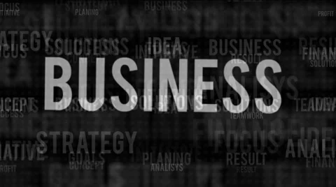 Business oriented words Stock Footage 59854751