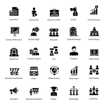 Business Pack In Solid Design Stock Illustration