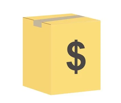 Business package icon on white background. money fully editable sign. Stock Illustration