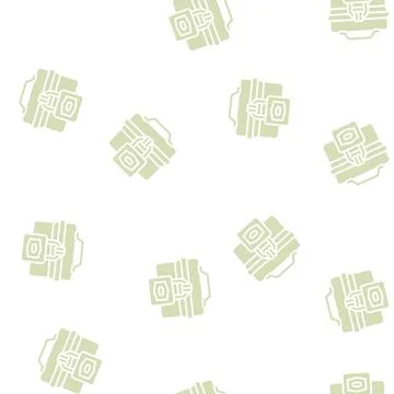 Business padlock glyph seamless pattern Stock Illustration