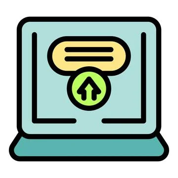 Business page icon vector flat Illustrazione stock