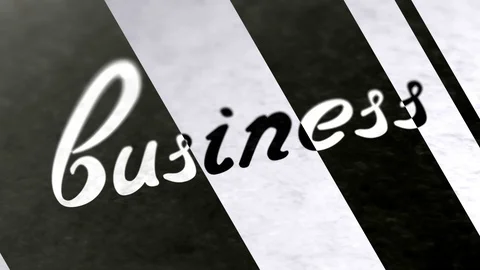 "business" in the page. Negative image. Looping footage has 4K resolution. Stock-Footage 105044420