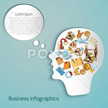 Business Paper Head Stock Illustration