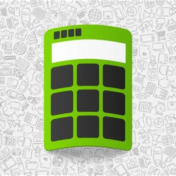 Business paper sticker with hand drawn elements イラスト素材