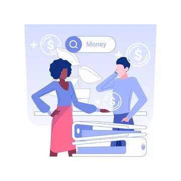 Business partner isolated concept vector illustration. Ilustración de archivo