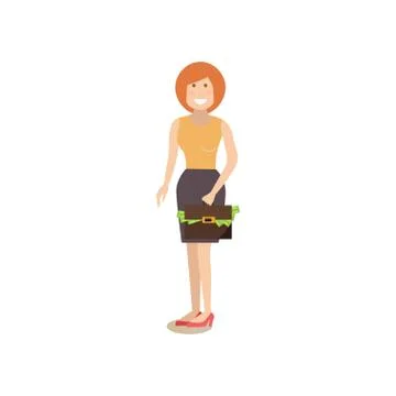 Business partner vector illustration in flat style Stock-Illustration