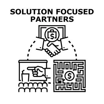 Business partners collaborating for problem solving solution 스톡 일러스트