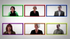 Business People in Boxes Stock After Effects