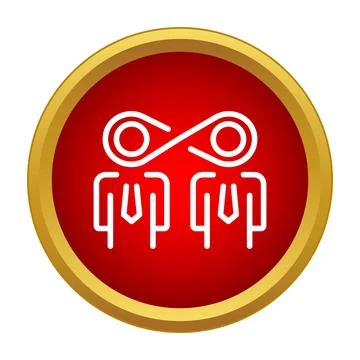 Business people connection infinity loop concept icon Stock Illustration