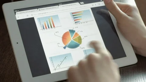 Business people developing a business project and analyzing market data Stock Footage 71386495