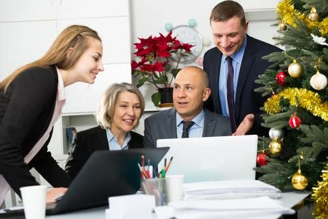 Business people developing strategy in office Stock Photos