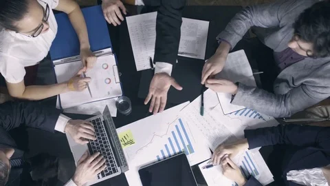 Business people forming hands stack Stock Footage 73747462