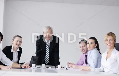 Business people group on meeting Stock Photos
