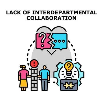 Business people having communication problems and collaboration challenges Stock Illustration