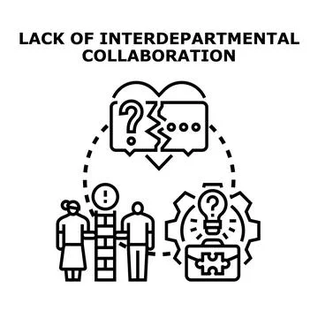 Business people having communication problems and collaboration challenges Stock Illustration