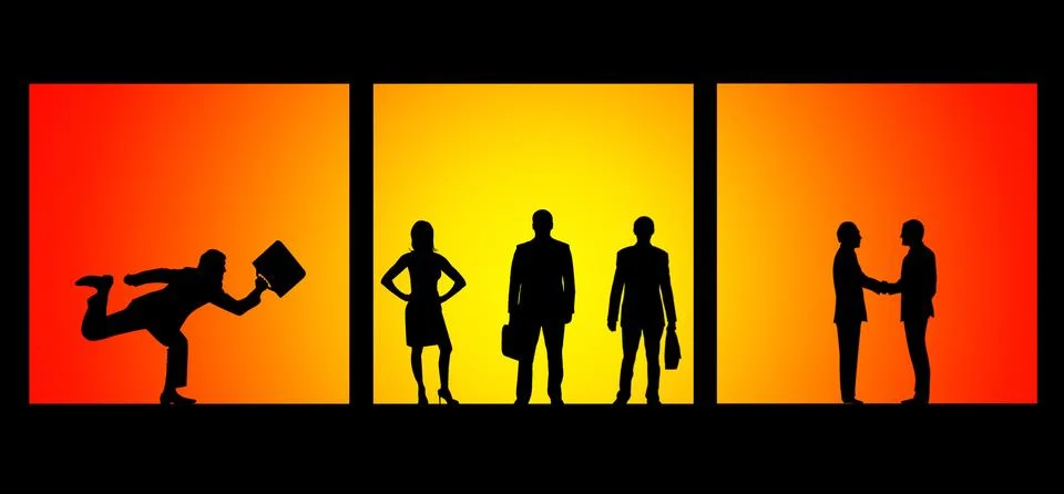 Business people Illustrazione stock