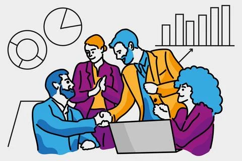 Business people Stock Illustration
