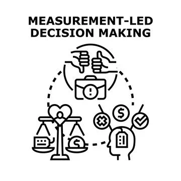 Business people making data driven decisions based on performance 库存插图