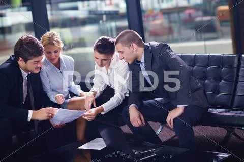 Business people making deal Stock Photos