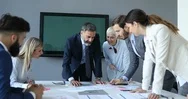 Business People Meeting Conference Discussion Corporate Concept Stock Footage
