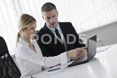 Business people in a meeting at office Stock Photos