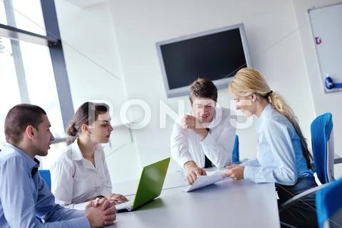 Business people in a meeting at office Stock Photos