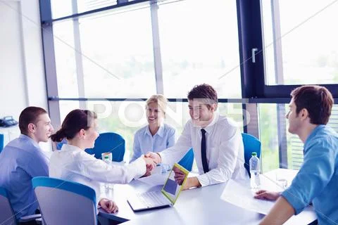 Business people in a meeting at office Stock Photos