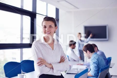 Business people in a meeting at office Stock Photos