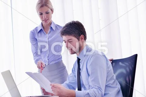 Business people in a meeting at office Stock Photos