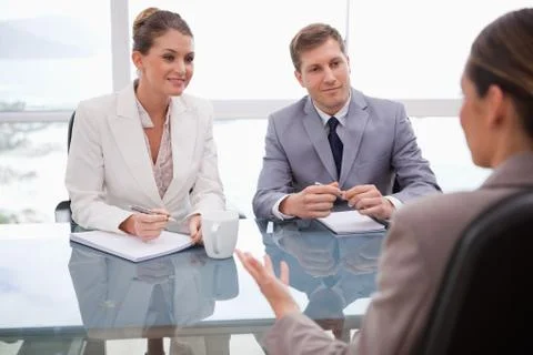 Business people in negotiation Stock Photos
