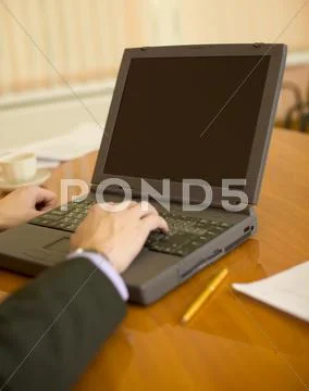 Business people planning on the laptop Stock Photos