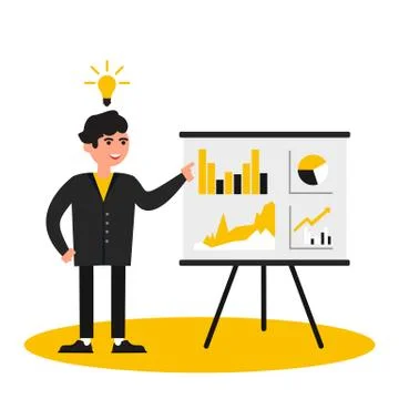 Business people, presentation Stock Illustration