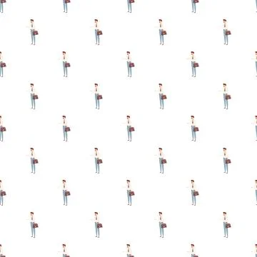 Business people repeating pattern for professional background Illustrazione stock