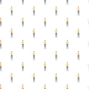 Business people repeating pattern showing unity workforce Stock Illustration