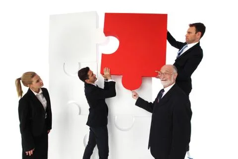 Business people solving problems 写真素材