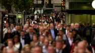 Business People Street Stock Footage
