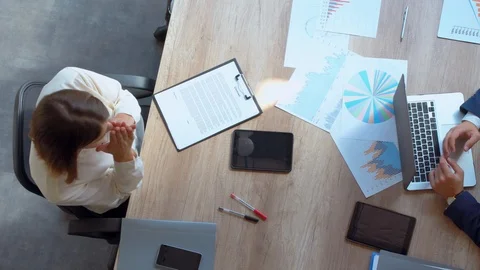 Business people talking at work place Stock Footage 101472002