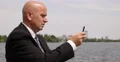 Business People Use Touch Pad Accessing Corporate Financial Client Database 4k or 4k+ Resolution