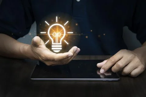 Business people using cloud technology to connect business data ,The cloud .. Stockfoto's