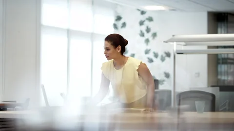 Business people using laptop at office. Stock Footage 63390844