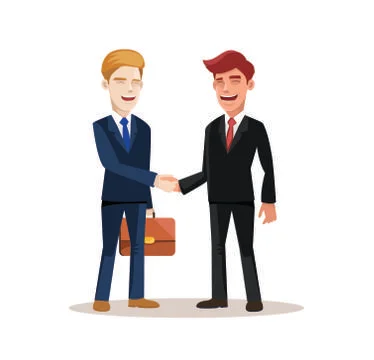 Business people at work. Character vector illustration - work process, meeting 스톡 일러스트
