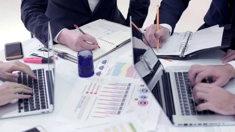 Business people work Stock Footage 82410396