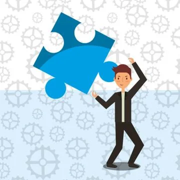 Business people work Illustrazione stock