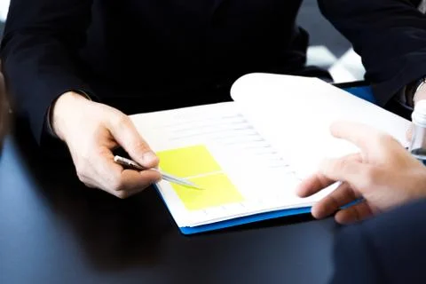 Business people working with data statistics Stock Photos