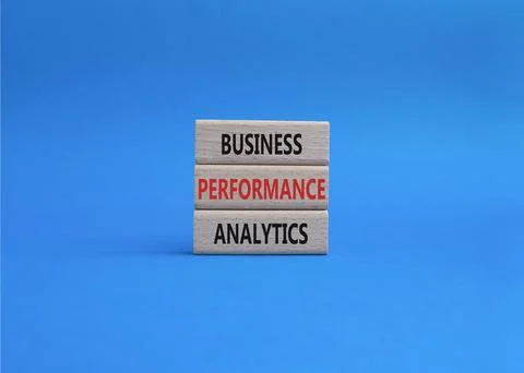Business performance analytics symbol. Concept word Business performance an.. Foto stock